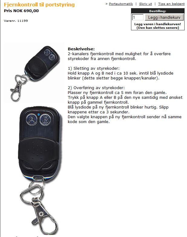 Artsteel Norge Automatiske Portåpnere 11199
