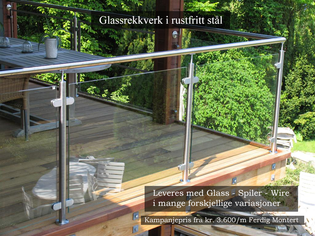 ArtSteel Norge Glassrekkverk kms1