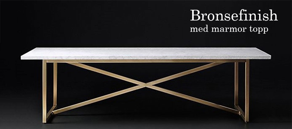 ArtSteel Spisebord Bronsefinish
